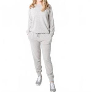NEW FAIRE cashmere jogger pants in grey